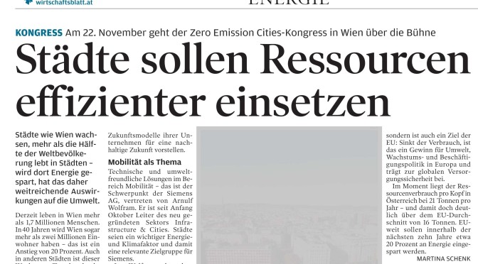 Zero Emission Cities – 2. Wiener Energie Kongress
